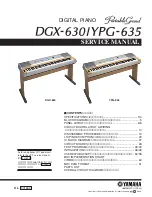 Yamaha Portable Grand DGX-630 Service Manual предпросмотр