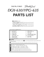 Предварительный просмотр 62 страницы Yamaha Portable Grand DGX-630 Service Manual