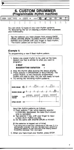 Preview for 8 page of Yamaha PortaSound MK-100 Menu Manual