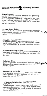 Preview for 3 page of Yamaha PortaSound PS-1 Playing Manual