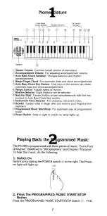 Предварительный просмотр 3 страницы Yamaha PortaSound PS-200 Playing Manual