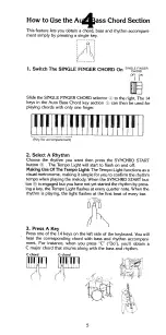 Предварительный просмотр 6 страницы Yamaha PortaSound PS-200 Playing Manual