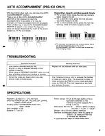 Preview for 7 page of Yamaha PortaSound PSS-101 Owner'S Manual