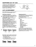 Предварительный просмотр 5 страницы Yamaha PortaSound PSS-103 Owner'S Manual