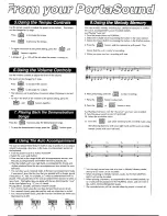 Предварительный просмотр 3 страницы Yamaha PortaSound PSS-125 Owner'S Manual