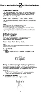 Preview for 4 page of Yamaha PortaSound PSS-150 Playing Manual