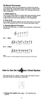 Preview for 6 page of Yamaha PortaSound PSS-150 Playing Manual