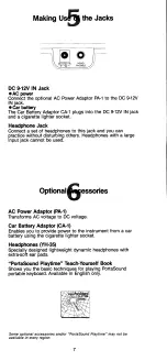 Preview for 8 page of Yamaha PortaSound PSS-150 Playing Manual