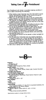 Preview for 9 page of Yamaha PortaSound PSS-150 Playing Manual