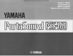 Yamaha PortaSound PSS-160 Owner'S Manual preview