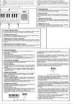 Preview for 4 page of Yamaha PortaSound PSS-20 Owner'S Manual