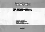 Preview for 1 page of Yamaha PortaSound PSS-26 Owner'S Manual