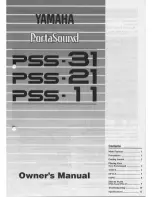 Предварительный просмотр 1 страницы Yamaha PortaSound PSS-31 Owner'S Manual