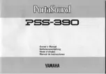 Yamaha PortaSound PSS-390 Owner'S Manual preview