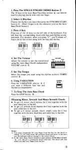 Preview for 6 page of Yamaha PortaSound PSS-401 Owner'S Manual