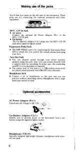 Preview for 7 page of Yamaha PortaSound PSS-401 Owner'S Manual