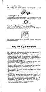 Preview for 8 page of Yamaha PortaSound PSS-401 Owner'S Manual