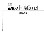 Yamaha PortaSound PSS-450 User Manual preview