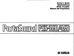 Yamaha PortaSound PSS-460 Owner'S Manual preview