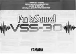 Yamaha PortaSound VSS-30 Owner'S Manual preview