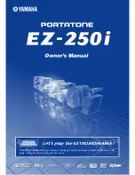 Yamaha Portatone EZ-205i Owner'S Manual preview