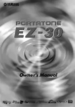 Yamaha PortaTone EZ-30 Owner'S Manual preview