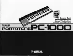Yamaha Portatone PC-1000 Owner'S Manual preview