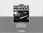 Yamaha PortaTone PS-6100 Owner'S Manual preview