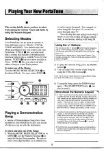 Preview for 4 page of Yamaha PortaTone PSR-110 Owner'S Manual