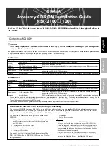 Preview for 1 page of Yamaha Portatone PSR-1100 Software Installation Manual