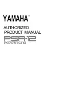 Yamaha PortaTone PSR-12 Product Manual предпросмотр