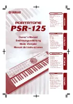 Yamaha Portatone PSR-125 Owner'S Manual preview