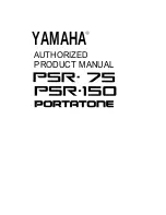 Preview for 1 page of Yamaha PortaTone PSR-150 Product Manual