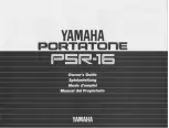 Yamaha PortaTone PSR-16 Owner'S Manual preview