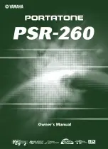 Yamaha Portatone PSR-160 Owner'S Manual preview