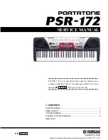 Yamaha Portatone PSR-172 Service Manual preview