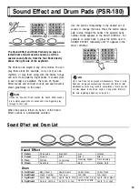 Preview for 11 page of Yamaha PortaTone PSR-180 Owner'S Manual