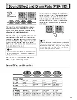 Preview for 11 page of Yamaha PortaTone PSR-185 Owner'S Manual