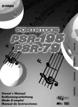 Yamaha PortaTone PSR-195 (French) Mode D'Emploi preview