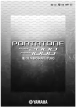 Preview for 1 page of Yamaha PortaTone PSR-2000/1000 Bedienungsanleitung