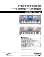 Preview for 1 page of Yamaha portatone psr 2100 Service Manual