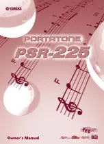 Yamaha Portatone PSR-225 Owner'S Manual preview