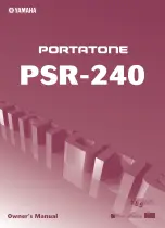 Yamaha Portatone PSR-240 Owner'S Manual preview