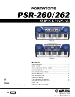 Yamaha PortaTone PSR-260 Service Manual preview