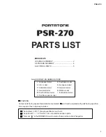 Preview for 23 page of Yamaha PortaTone PSR-270 Service Manual