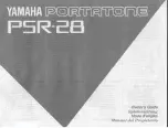 Yamaha PortaTone PSR-28 Owner'S Manual предпросмотр