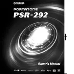 Yamaha Portatone PSR-292 Owner'S Manual preview