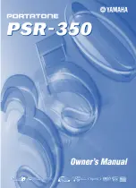 Yamaha PortaTone PSR-350 Owner'S Manual preview