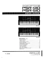 Yamaha Portatone PSR-410 Service Manual preview