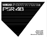 Предварительный просмотр 2 страницы Yamaha Portatone PSR-48 Authorized Product Manual